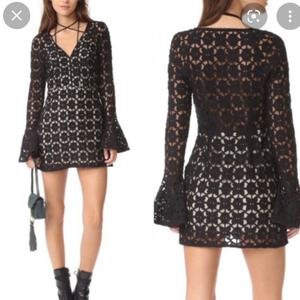 Free People Size 6 Back to Black Dress